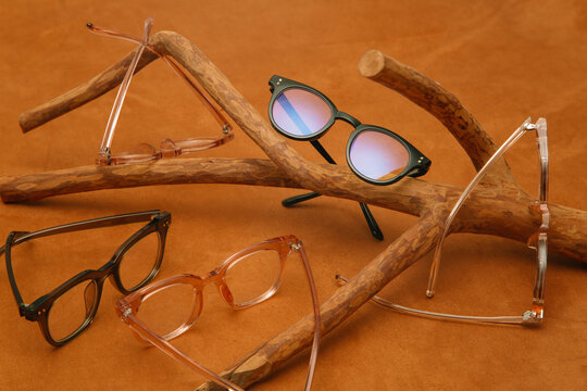 Eyewear on the wood