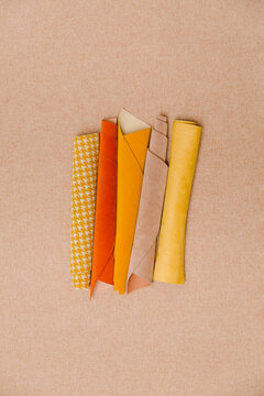 A design set with different fabrics