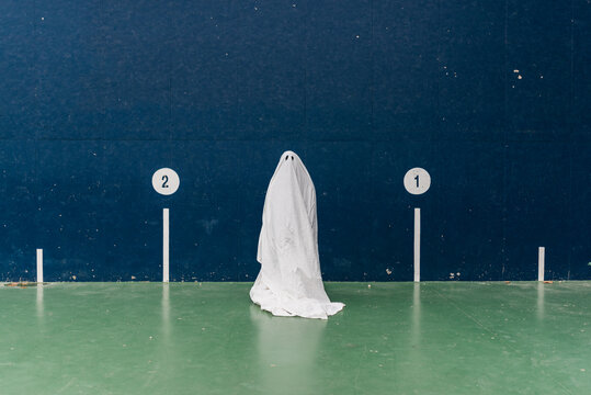 Ghost on pelota court.