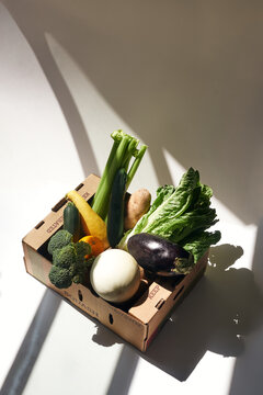 Produce Box in Sunlight
