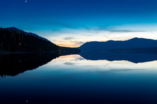 Last light on Lake McDonald