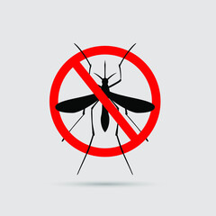 mosquito logo template, free mosquito sign with red circle, mosquito stop logo graphic design.