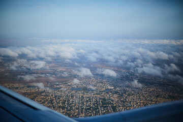 aerial view of the city