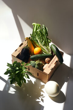 Produce Box in Sunlight