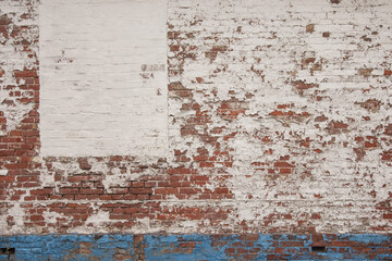 Painted brick wall
