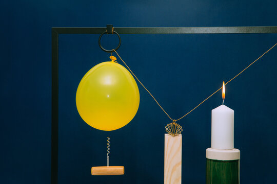 Balloon and corkscrew