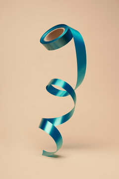 Blue ribbon for gift