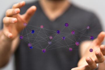 conference Digital Network and data concept
