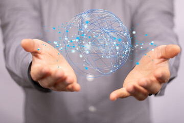 videoconference group of people talking in social network business