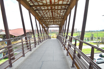 Puente de guaduas bamboo Bogotá Calle 80