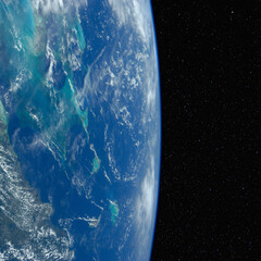Tropical islands from space. Elements of this image furnished by NASA.