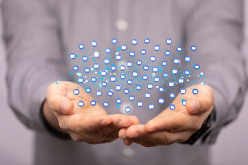 data network 3d digital info