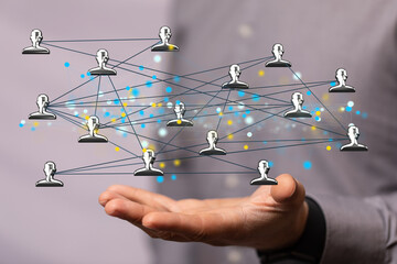 conference Digital Network and data concept