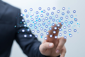 data network 3d digital info