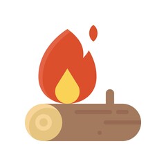 Firewood icon, Thanksgiving related vector