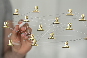 business conference team work connection digital concept