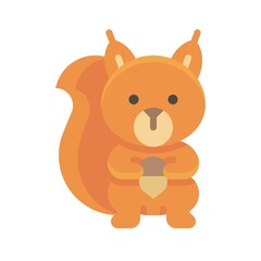 Squirrel icon, Thanksgiving related vector