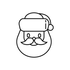 santa claus icon element of christmas icon for mobile concept and web apps. Thin line santa claus icon can be used for web and mobile. Premium icon on white background