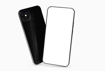 a digital smartphone device mobile phone 3d isolated