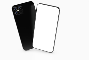 a digital smartphone device mobile phone 3d isolated