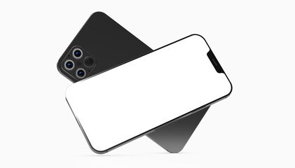 a digital smartphone device mobile phone 3d isolated