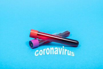 New coronavirus blood test(2019-nCoV),  test tube coronavirus blood test