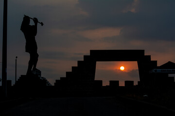 silhouette of a person