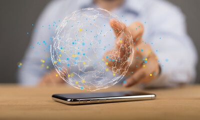 business conference team work connection digital concept