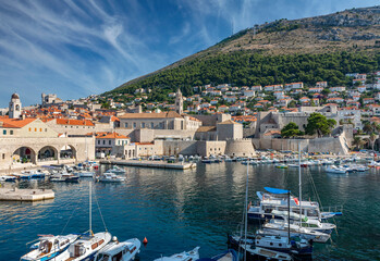 Fototapeta na wymiar A pic of the harbour in Dubrovnik, Croatia