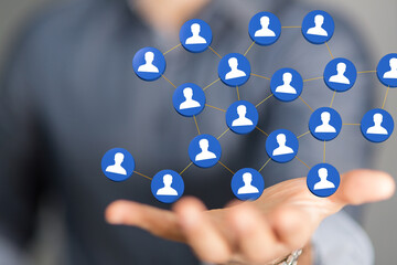 organization chart team concept networking