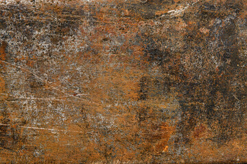 old rusty iron for background or texture, vintage style, scratched and weathered, blank space for...