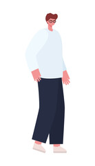 man dressed in whithe shirt and white shoes