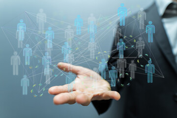 conference team work connection digital concept