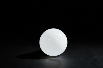 geometric ball with shadow, led bulb lamp, orb