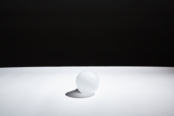 geometric ball with shadow, led bulb lamp, orb