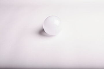 geometric ball with shadow, led bulb lamp, orb
