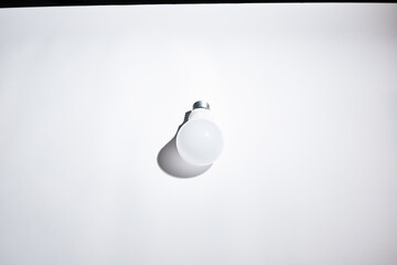 geometric ball with shadow, led bulb lamp, orb