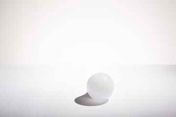 geometric ball with shadow, led bulb lamp, orb