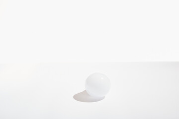 geometric ball with shadow, led bulb lamp, orb