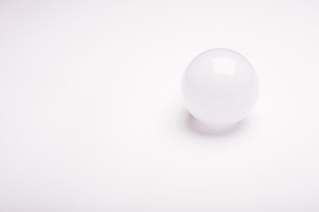 Fototapeta na wymiar geometric ball with shadow, led bulb lamp, orb