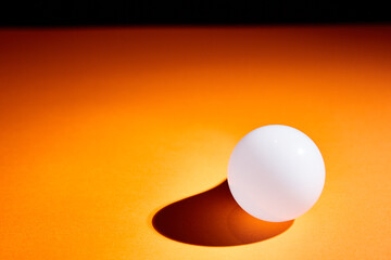 geometric ball with shadow, led bulb lamp, orb