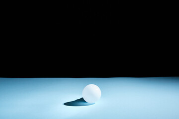 geometric ball with shadow, led bulb lamp, orb