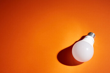 geometric ball with shadow, led bulb lamp, orb
