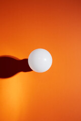 geometric ball with shadow, led bulb lamp, orb