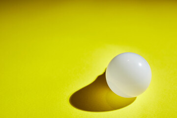 geometric ball with shadow, led bulb lamp, orb