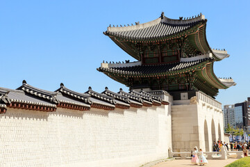 Obraz premium The main entrance to Gyeongbokgung Palace, Seoul South Korea
