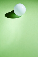 geometric ball with shadow, led bulb lamp, orb
