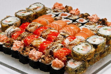 sushi with salmon