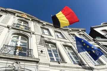 Belgique belge drapeau Mons Europe europeen