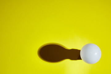 geometric ball with shadow, led bulb lamp, orb